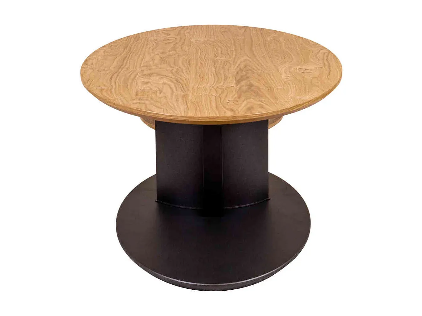 Höhenverstellbarer Couchtisch in Eichefarbe und Anthrazit-Velessaliving