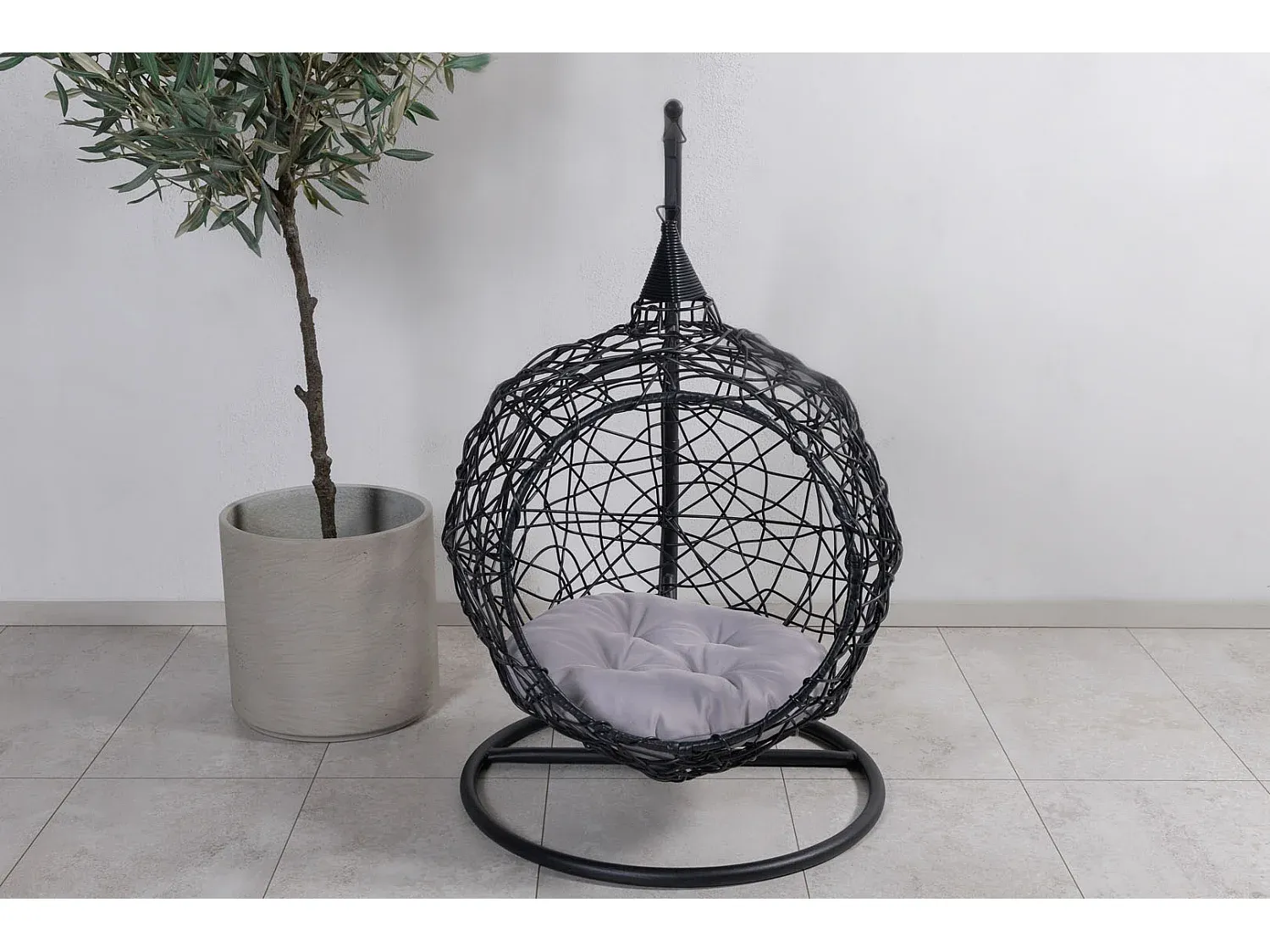 Hängesessel für Kinder, schwarz-Velessaliving