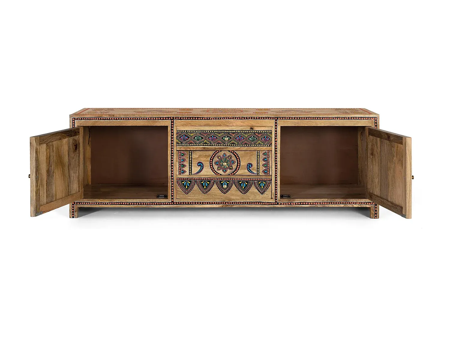 Moderner TV-Unterschrank aus Mangoholz 150 cm-Velessaliving