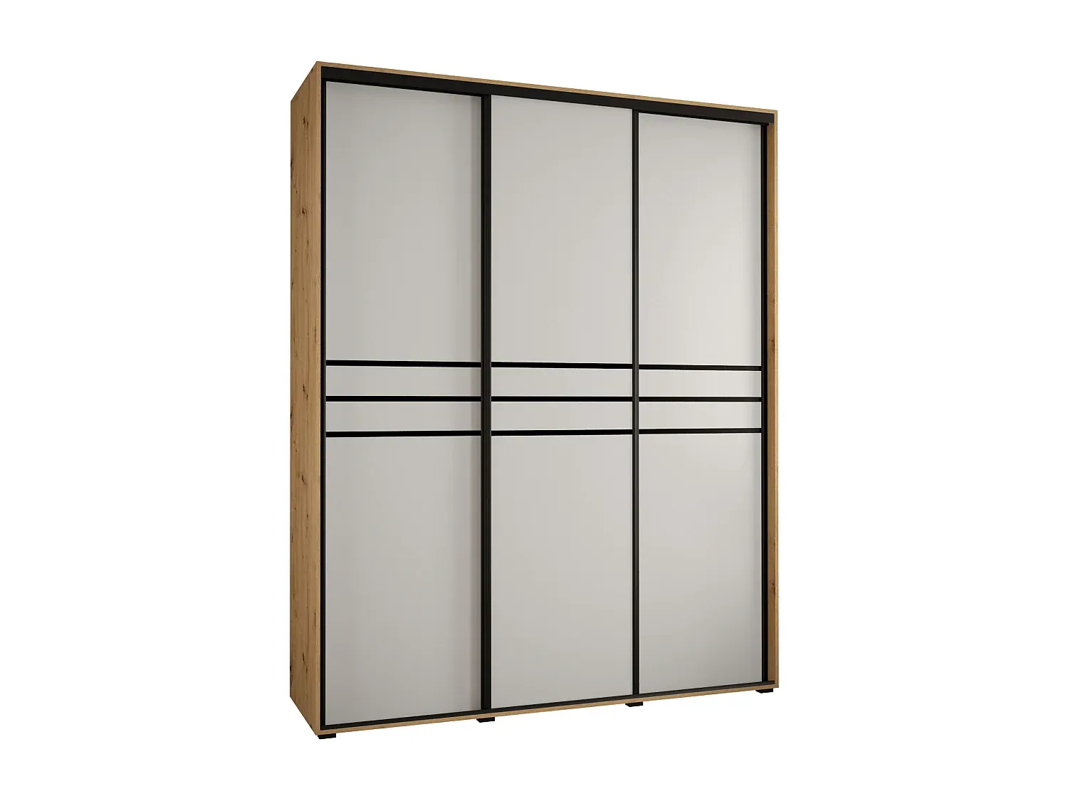 Großer Kleiderschrank mit Schiebetüren, 3-türig-Velessaliving