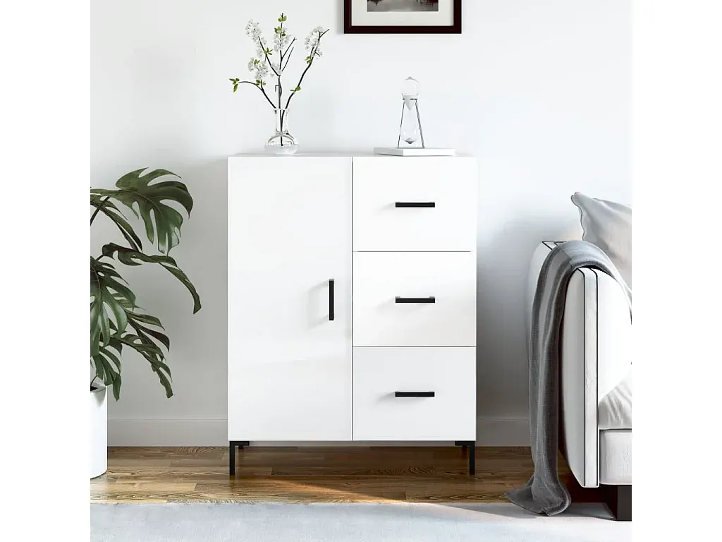 Moderne Hochglanz Kommode mit Stauraum-Velessaliving