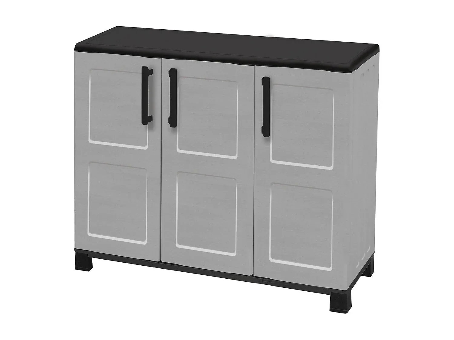 Vielseitiger Outdoor-Kleiderschrank mit Felloptik und kariertem Muster-Velessaliving