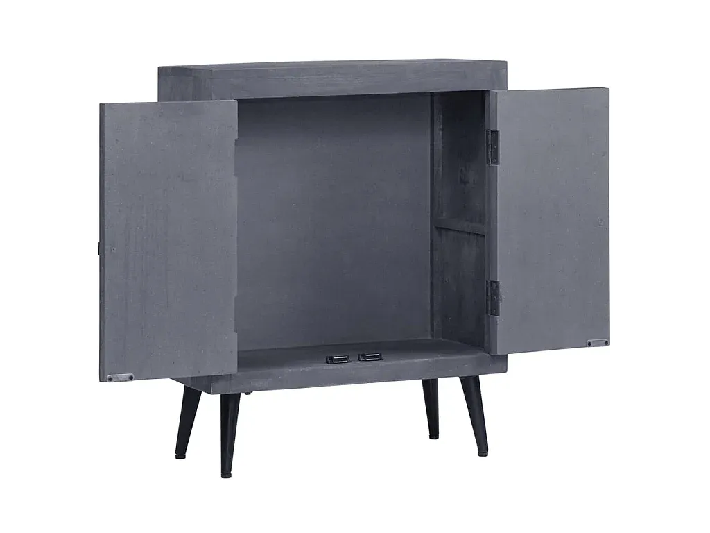 Rustikales Lowboard aus Mangoholz, 60 x 30 x 76 cm-Velessaliving