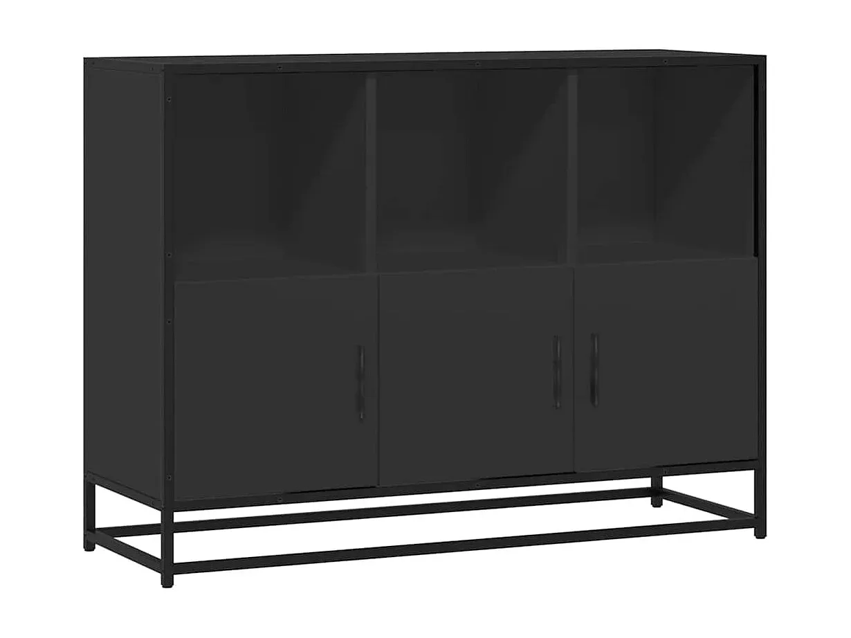 Moderne Sideboard in Schwarz mit Ablagefläche-Velessaliving