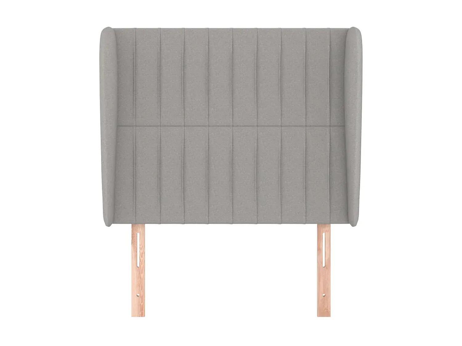 Polster-Kopfteil mit Seitenteilen, Hellgrau, 103x23x118/128 cm-Velessaliving