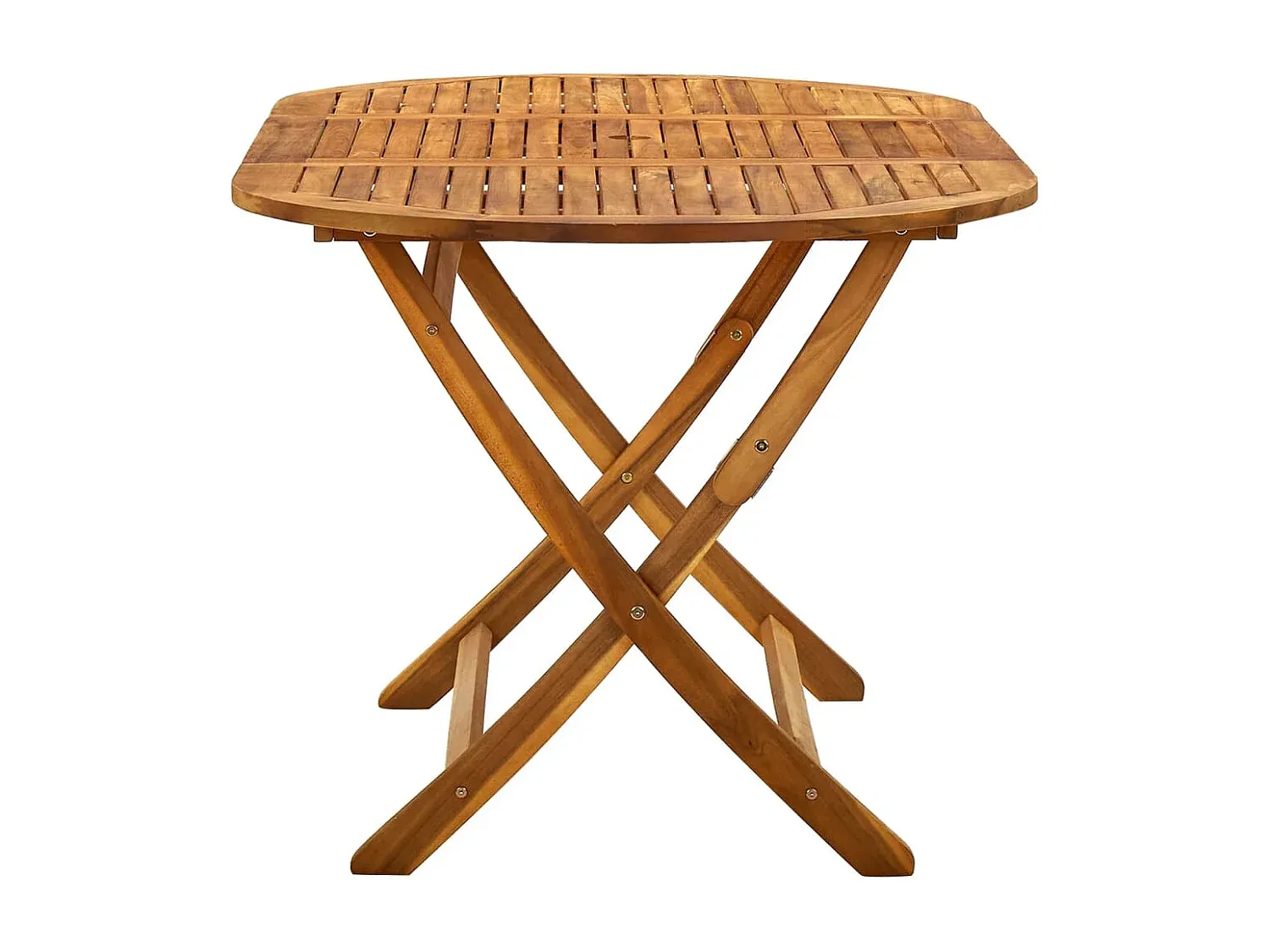 Klappbarer Gartentisch aus Massivholz Akazie 160x85x75 cm-Velessaliving