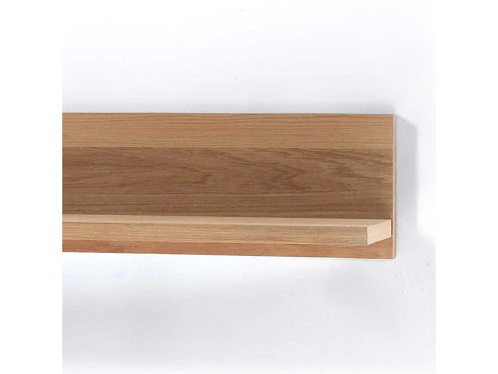 Rustikales Wandregal aus Eichenholz-Velessaliving
