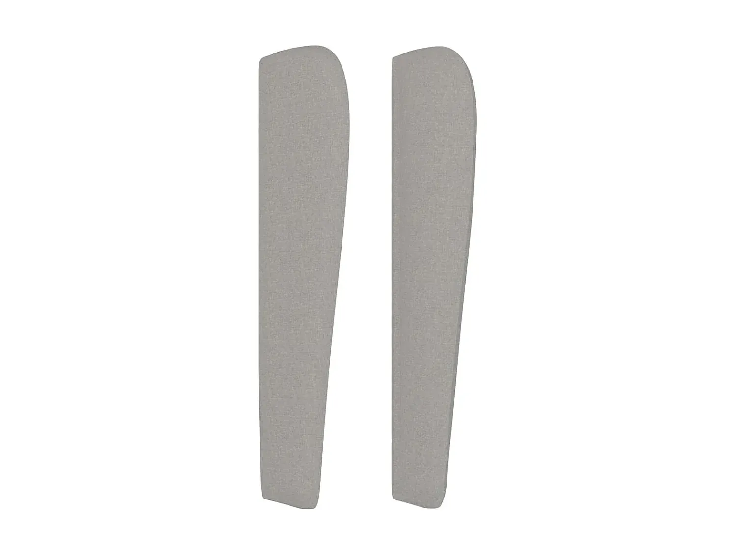 Polster-Kopfteil mit Seitenteilen, Hellgrau, 103x23x118/128 cm-Velessaliving