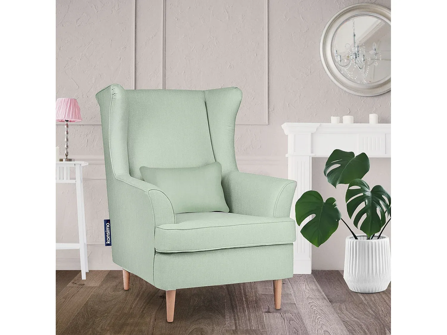 Komfortabler Hochlehner in Mintgrün-Velessaliving