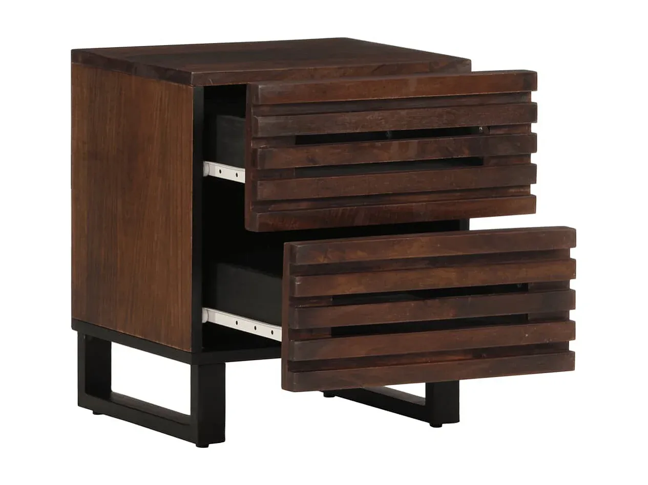 Nachttisch aus Mangoholz 40x34x46 cm-Velessaliving