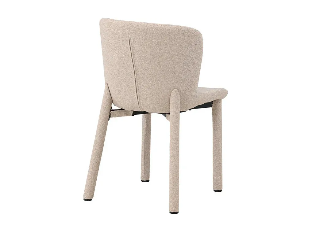Moderner Esszimmerstuhl in Beige-Velessaliving