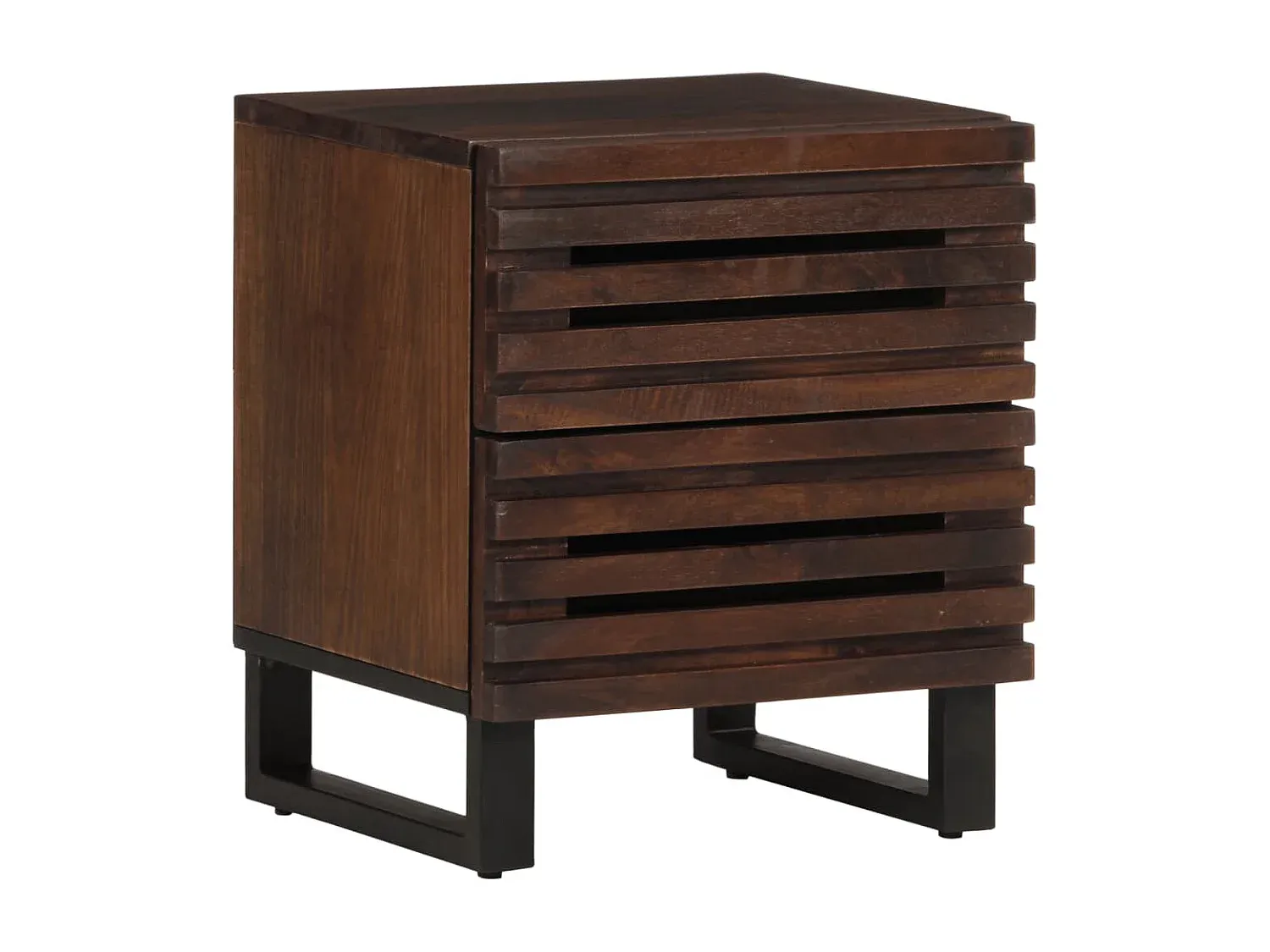 Nachttisch aus Mangoholz 40x34x46 cm-Velessaliving