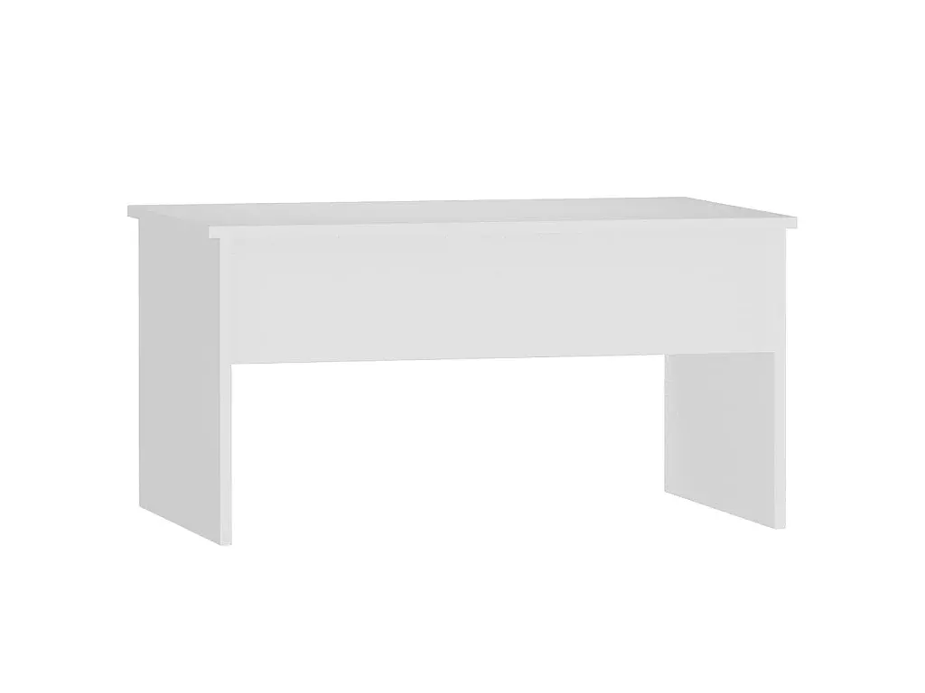 Moderner Beistelltisch in Weiß, 80x50x41 cm, Holzoptik-Velessaliving