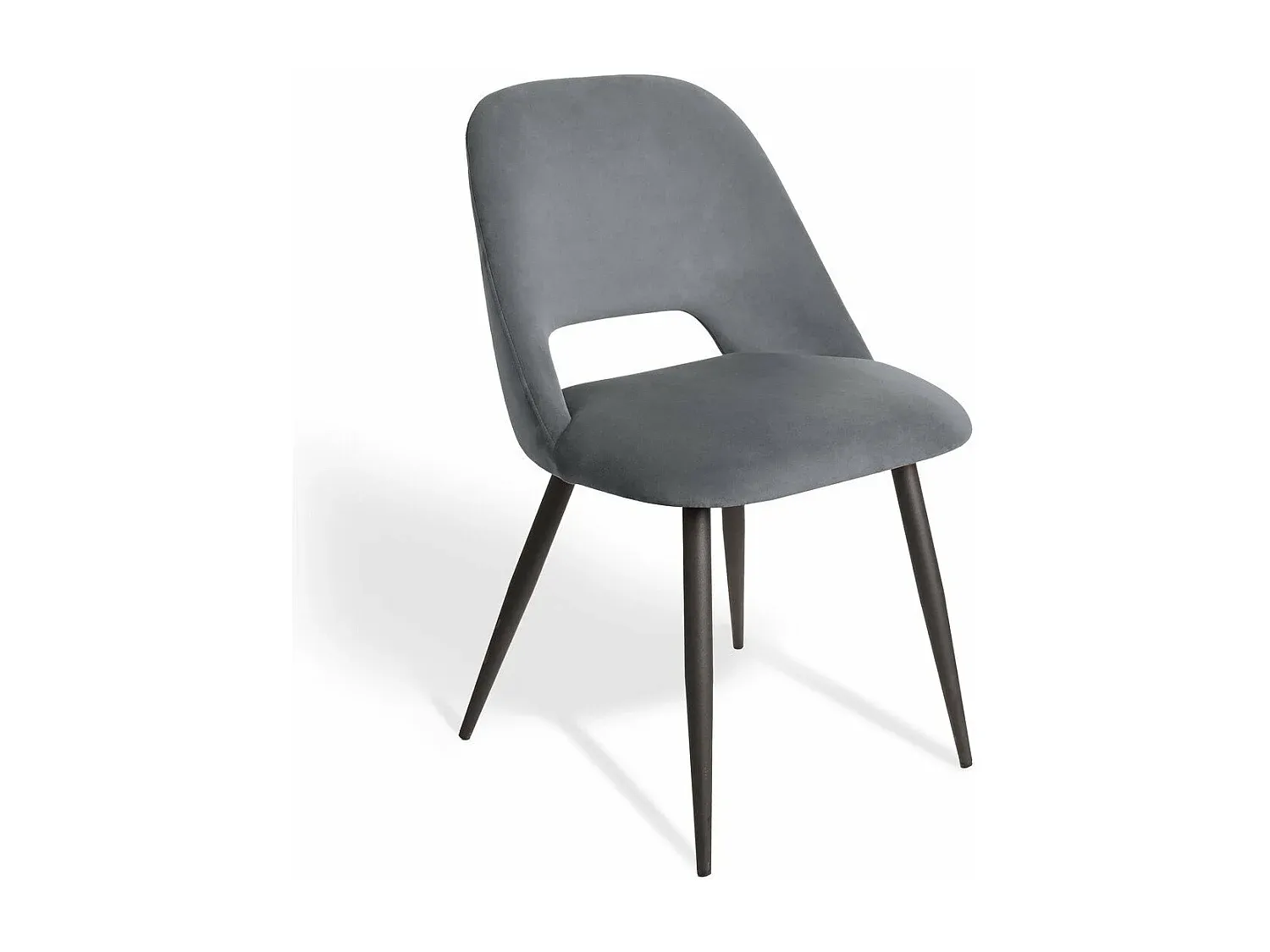 Esszimmerstühle Set aus Stoff mit Metallgestell-Velessaliving