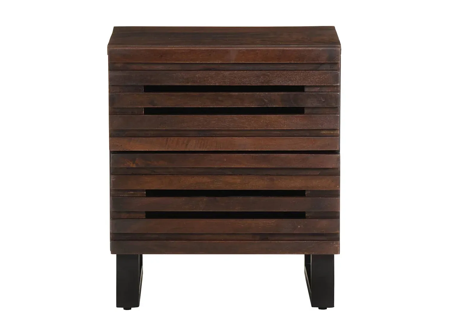 Nachttisch aus Mangoholz 40x34x46 cm-Velessaliving