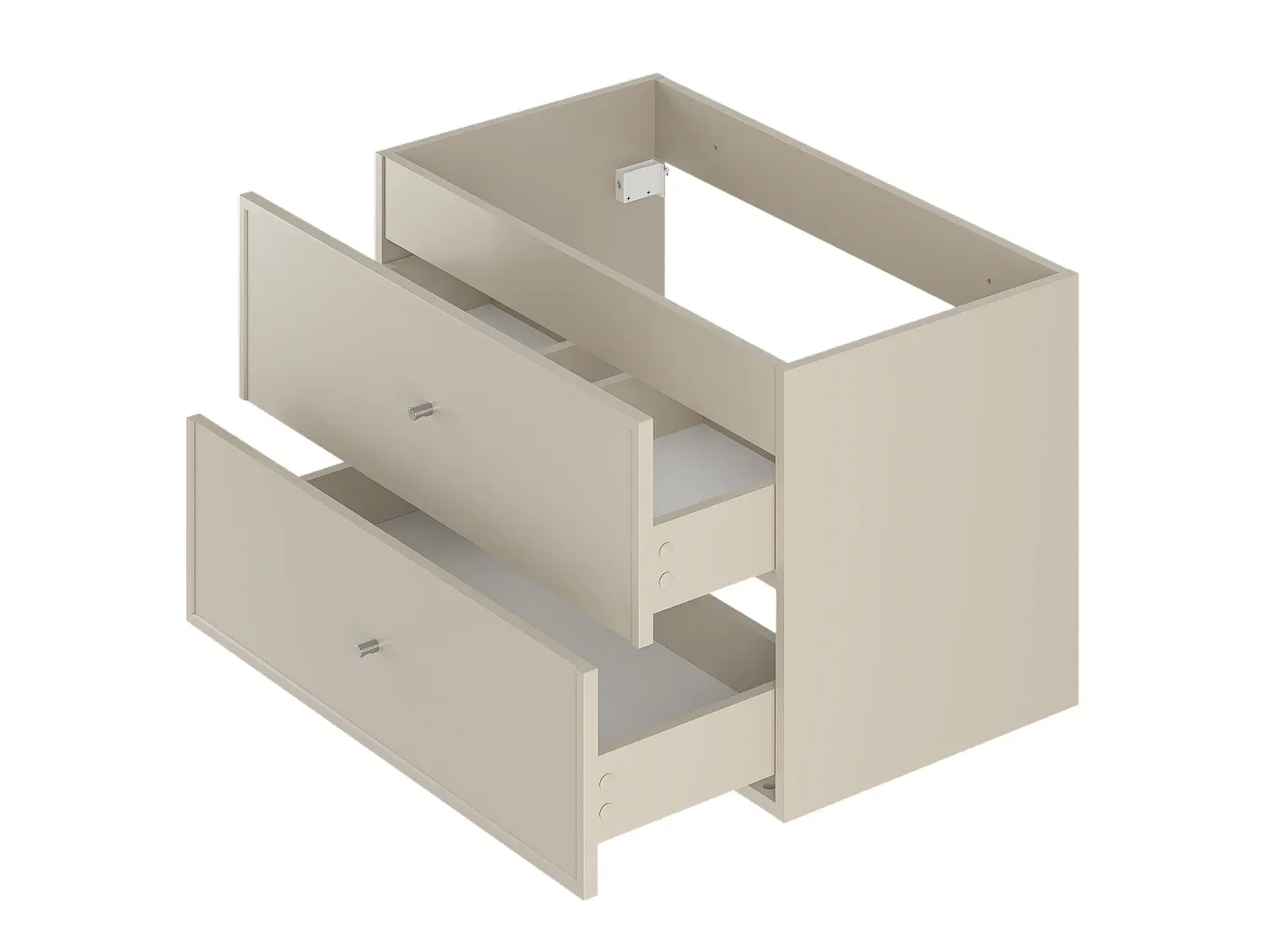 Elegantes Badezimmer-Set mit Waschtisch und Hochschrank 80 cm-Velessaliving