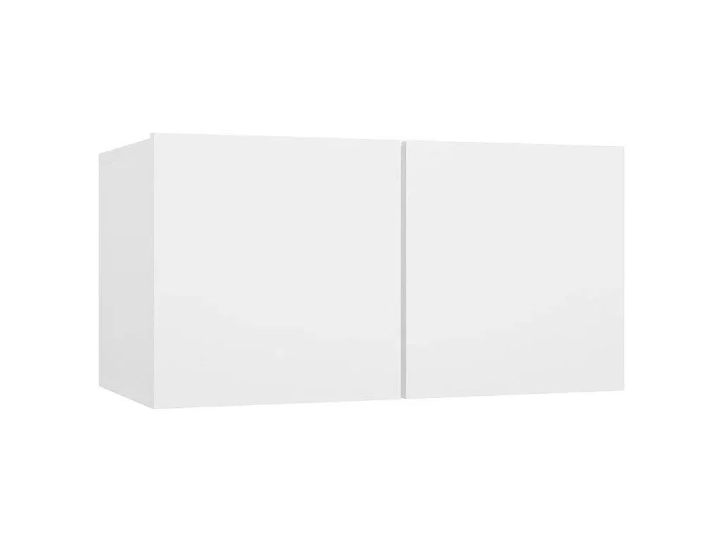 Moderner 4-teiliger TV-Schrank-Set in Weiß-Velessaliving