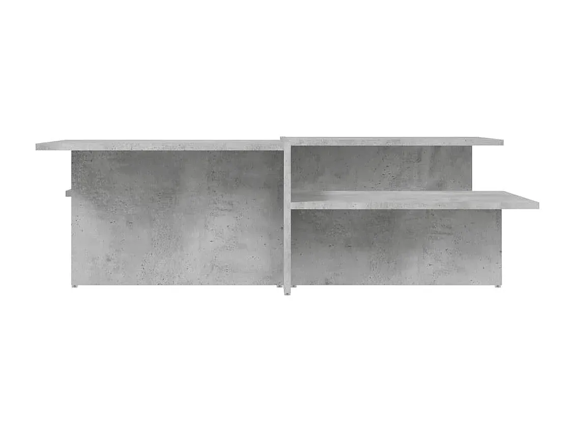 Moderner Couchtisch aus Betongrauem Holzwerkstoff, 2er-Set-Velessaliving