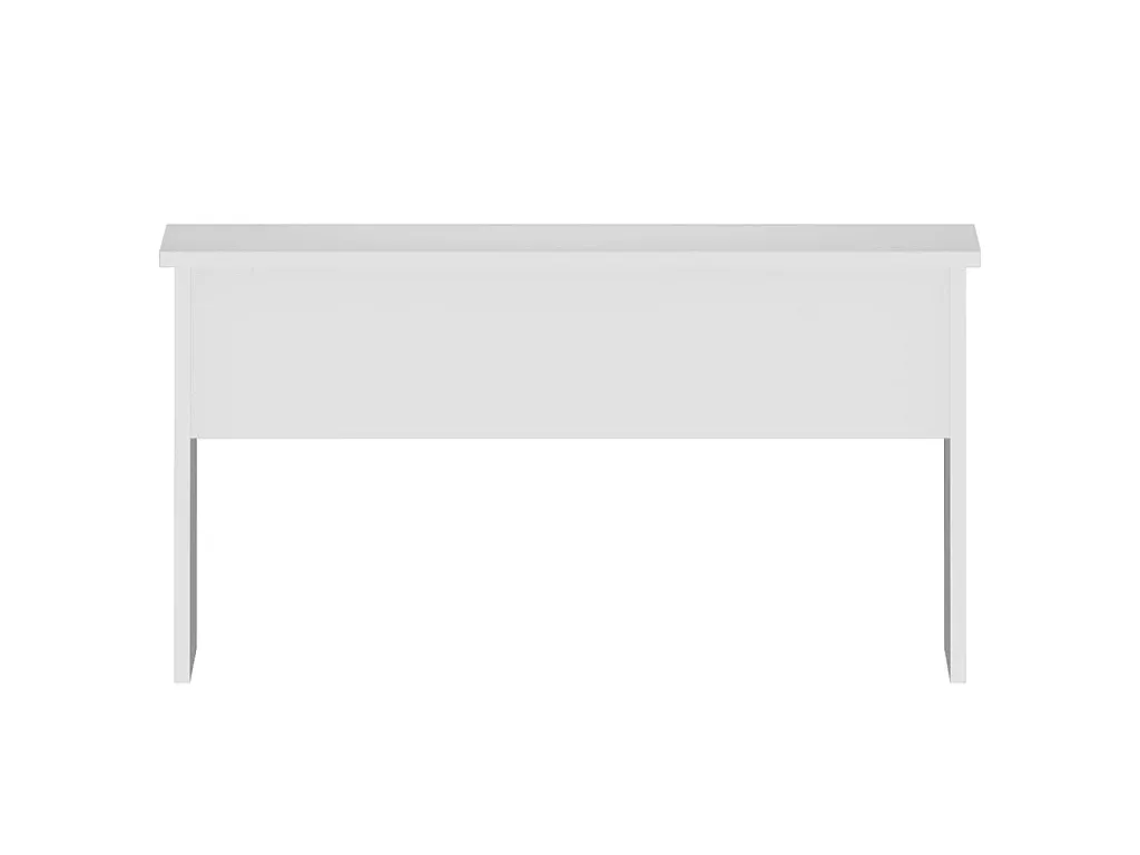 Moderner Beistelltisch in Weiß, 80x50x41 cm, Holzoptik-Velessaliving