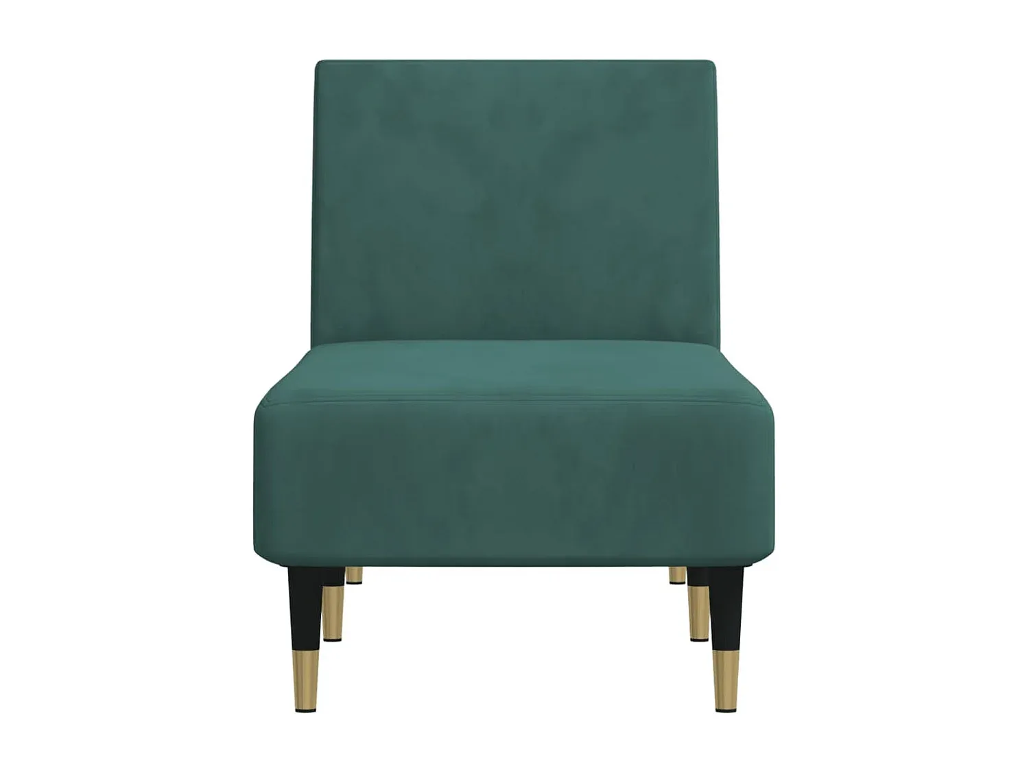 Elegante Chaiselongue in Dunkelgrünem Samt-Velessaliving