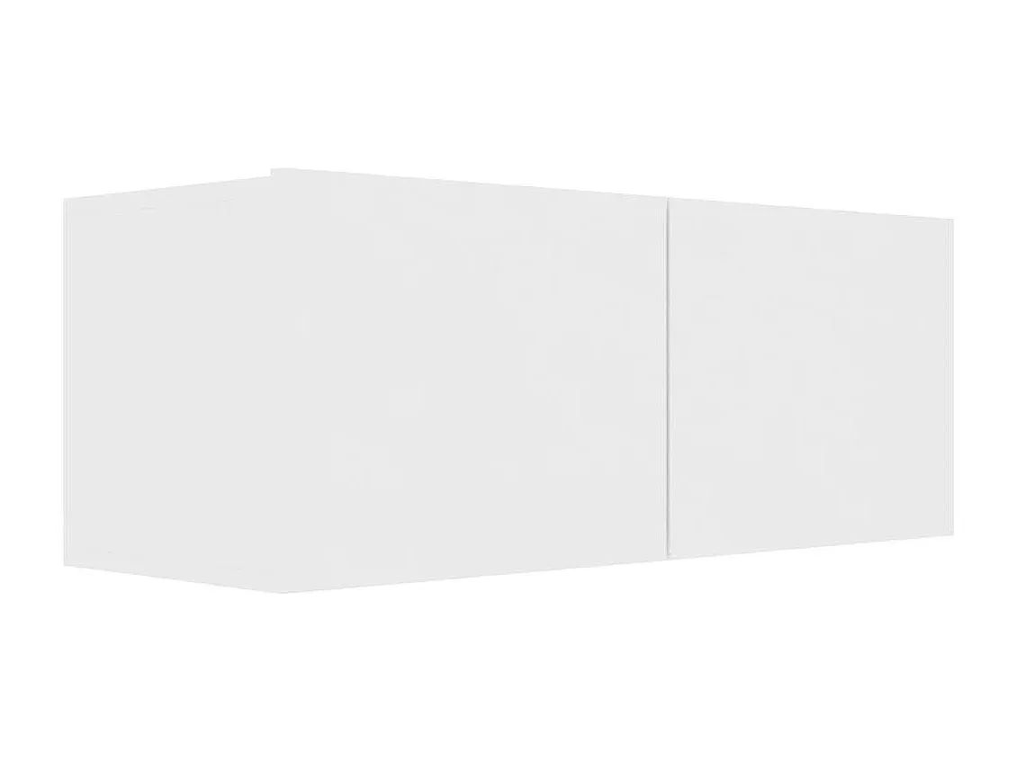 Moderner 4-teiliger TV-Schrank-Set in Weiß-Velessaliving