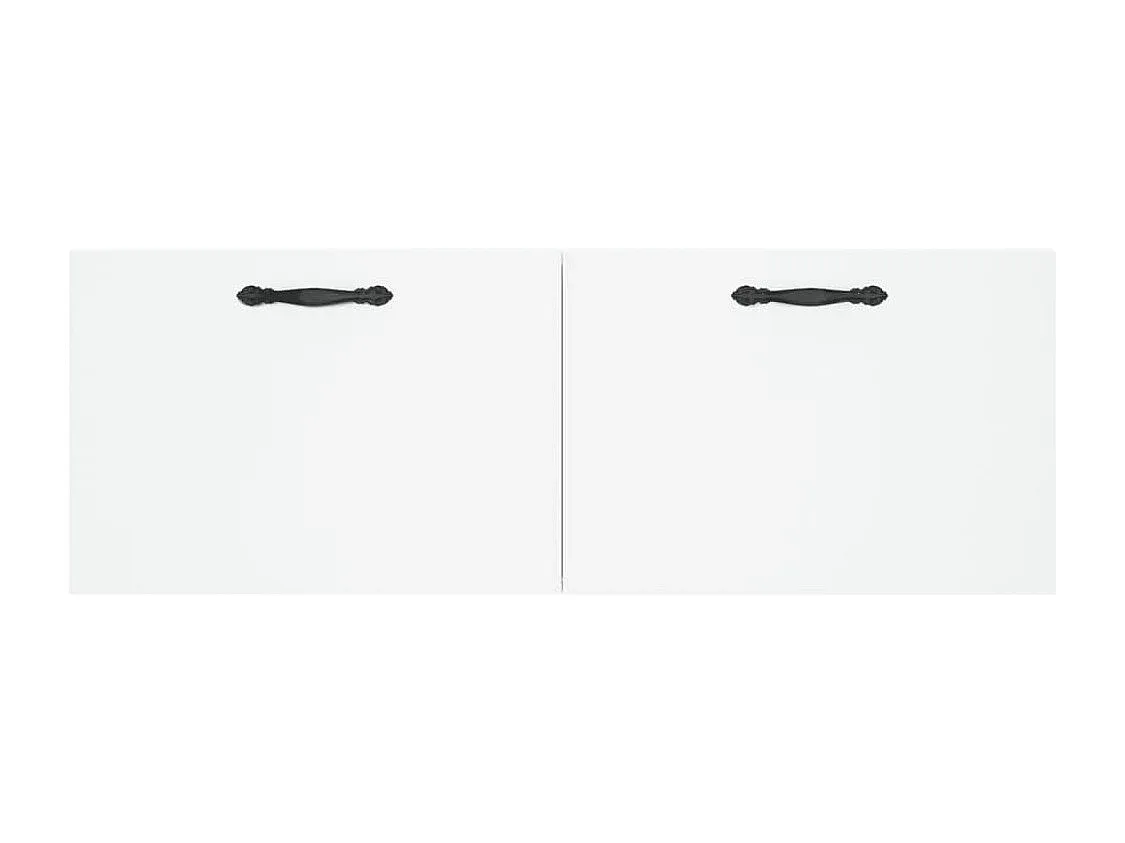 Weißer Wandhängeschrank aus Holzwerkstoff 100x36,5x35 cm-Velessaliving