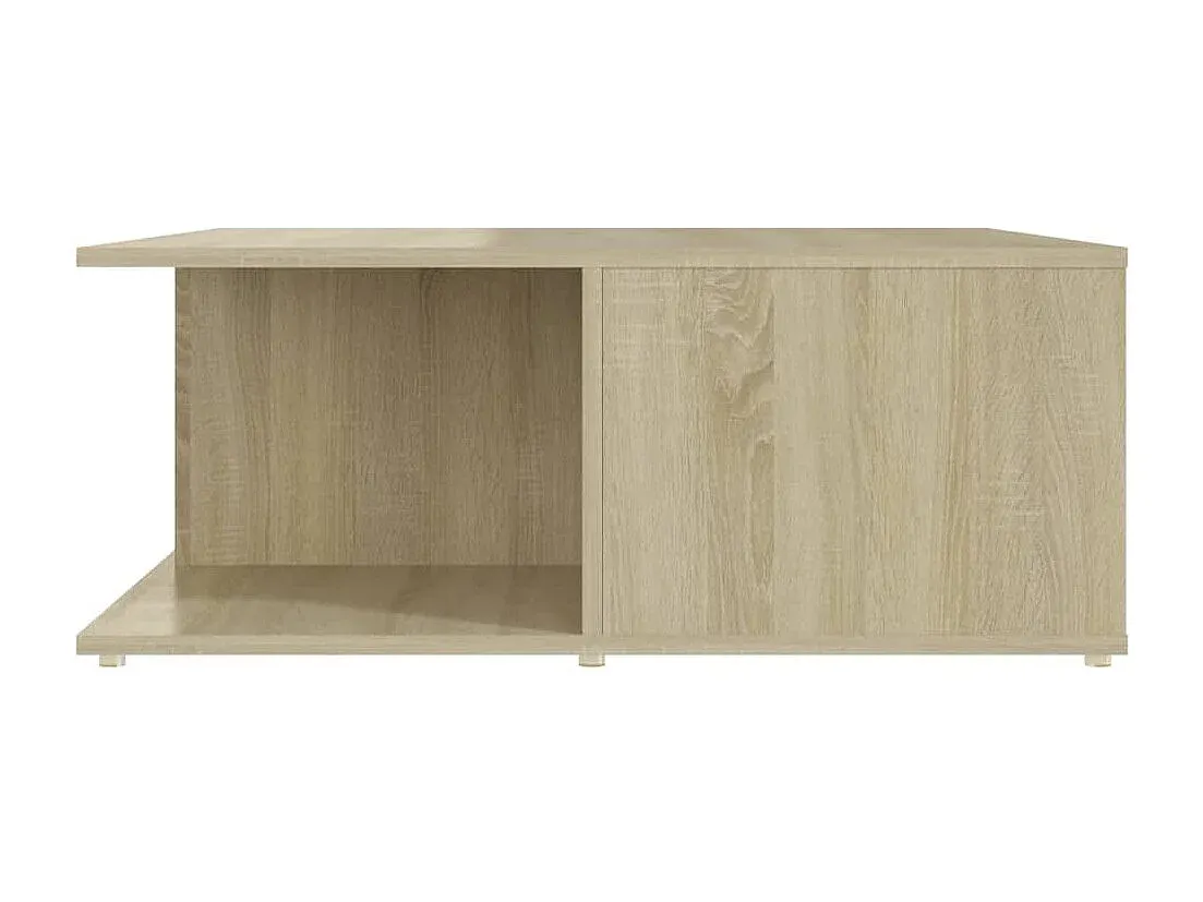 Moderner Couchtisch aus Holz in Sonoma-Eiche 80x80x31 cm-Velessaliving