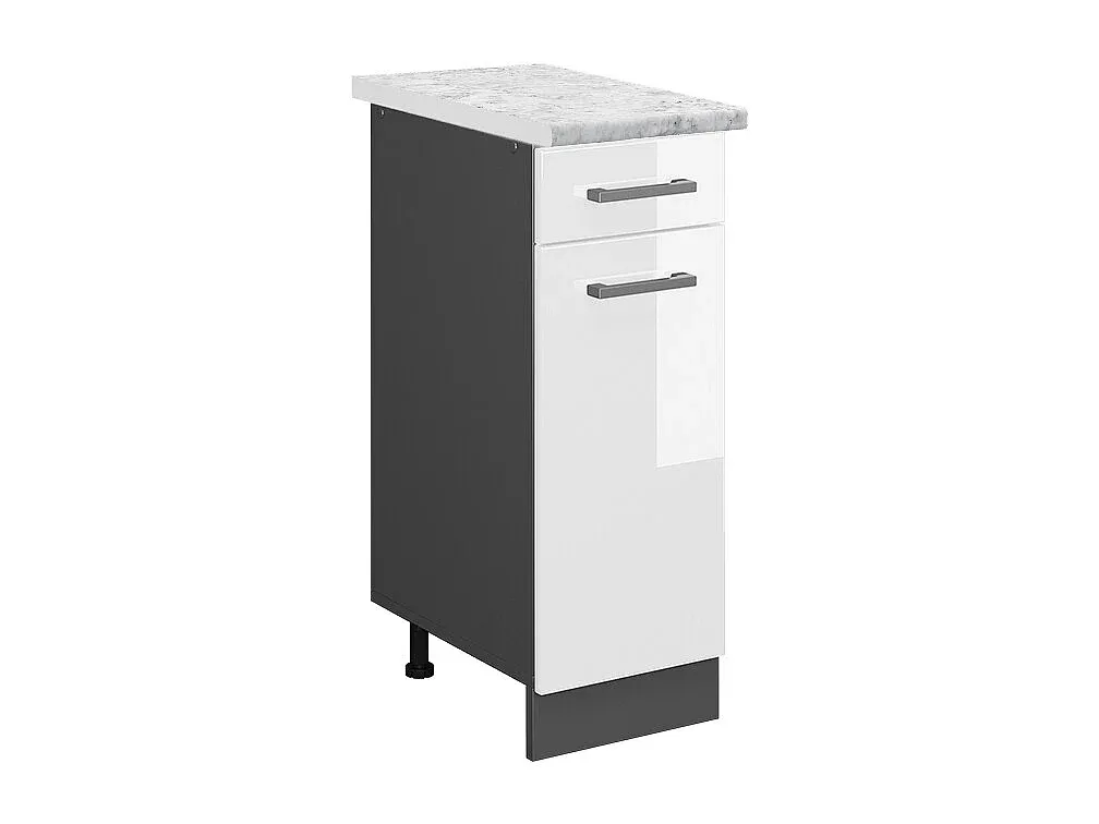 Küchenschrank anthrazit Landhausstil 30x60x82-Basneoion