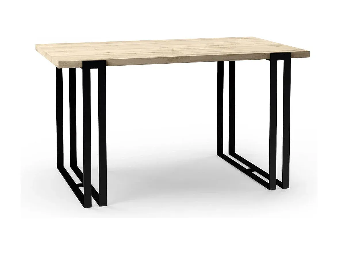 Moderner Ausziehbarer Esstisch in Grau/Schwarz, 140-240 cm-Basneoion