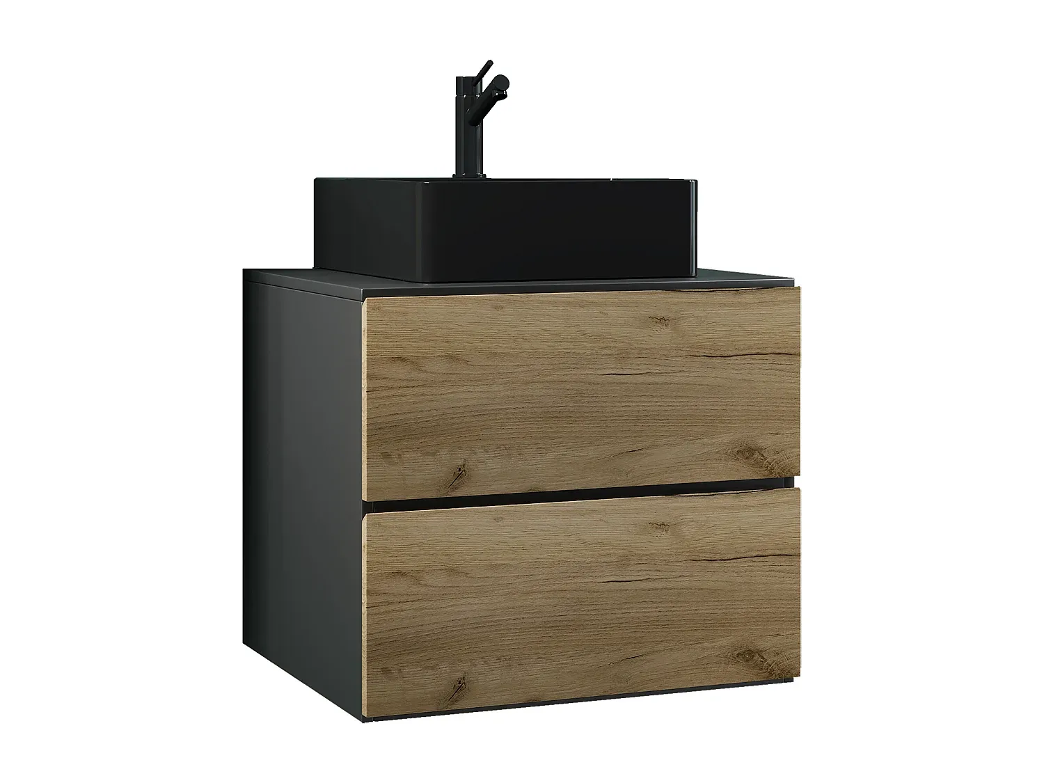 Moderner Waschplatz mit Waschtisch und Schubladen-Basneoion