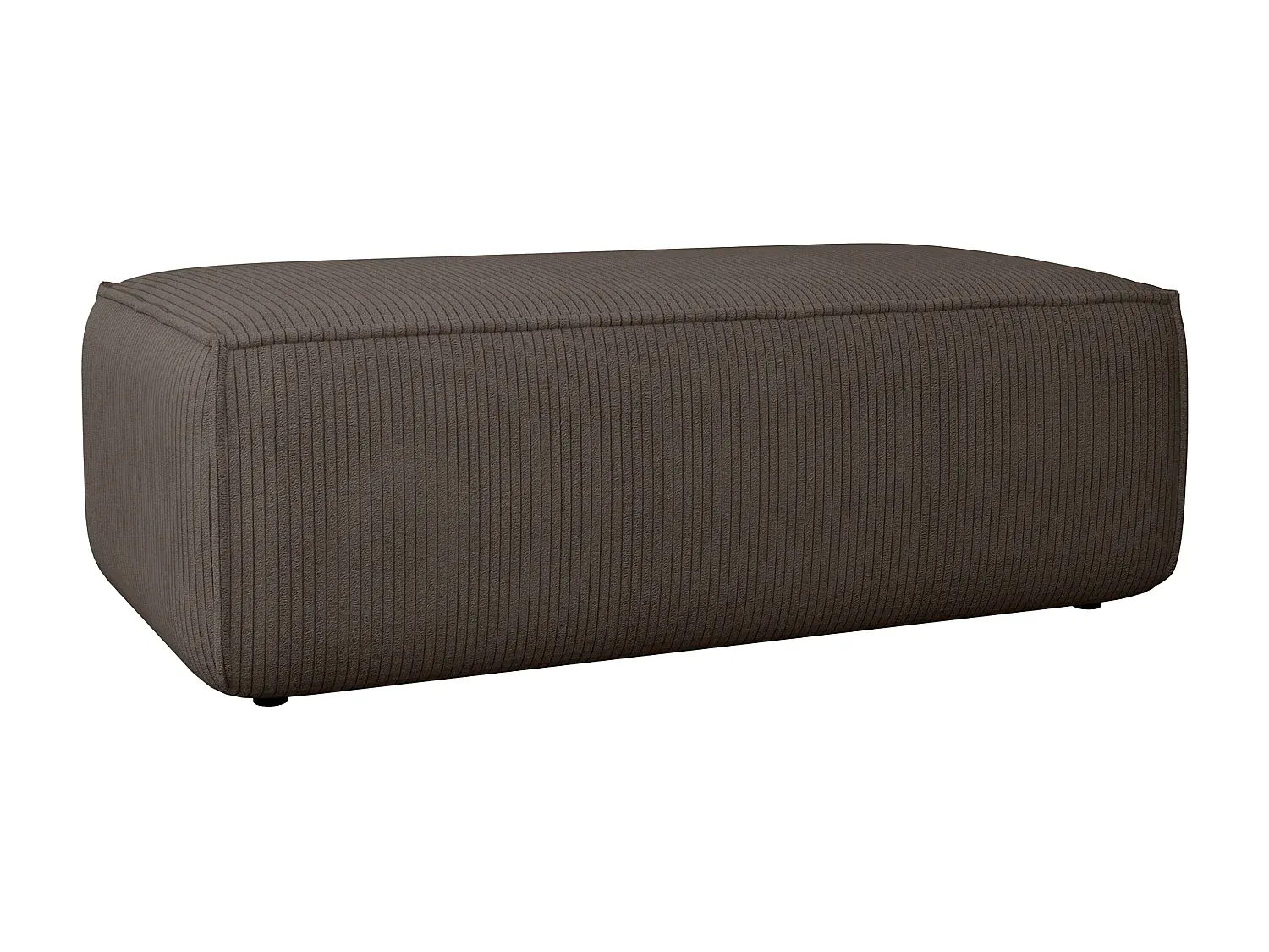 Brauner Cord-Hocker für Ihr Zuhause-Basneoion