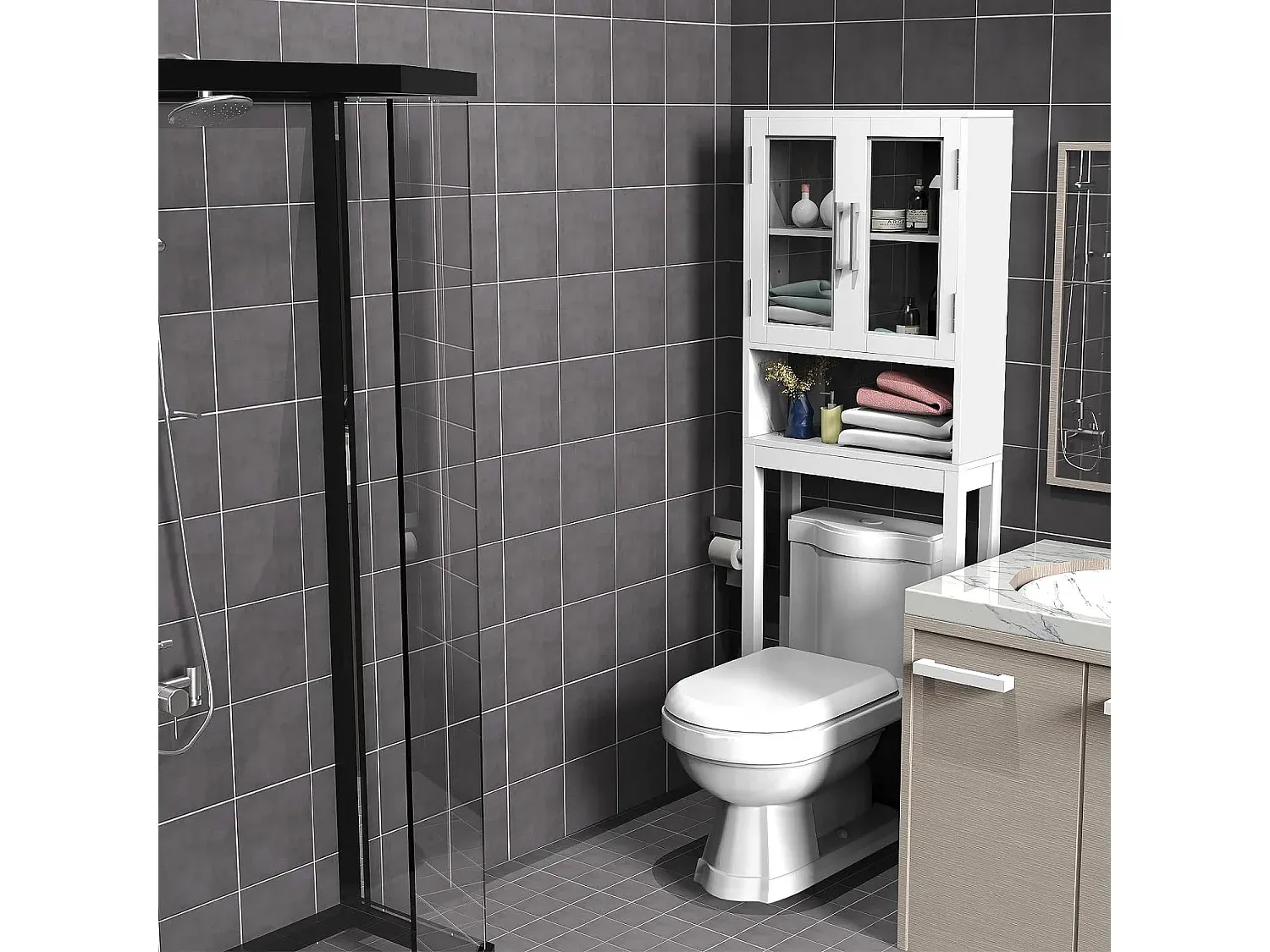 Hängeschrank für Badezimmer-Basneoion