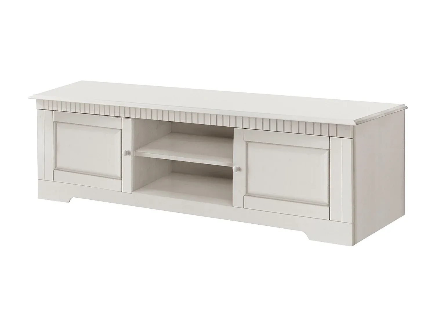 TV-Schrank mit 2 Türen aus Kiefernholz-Basneoion