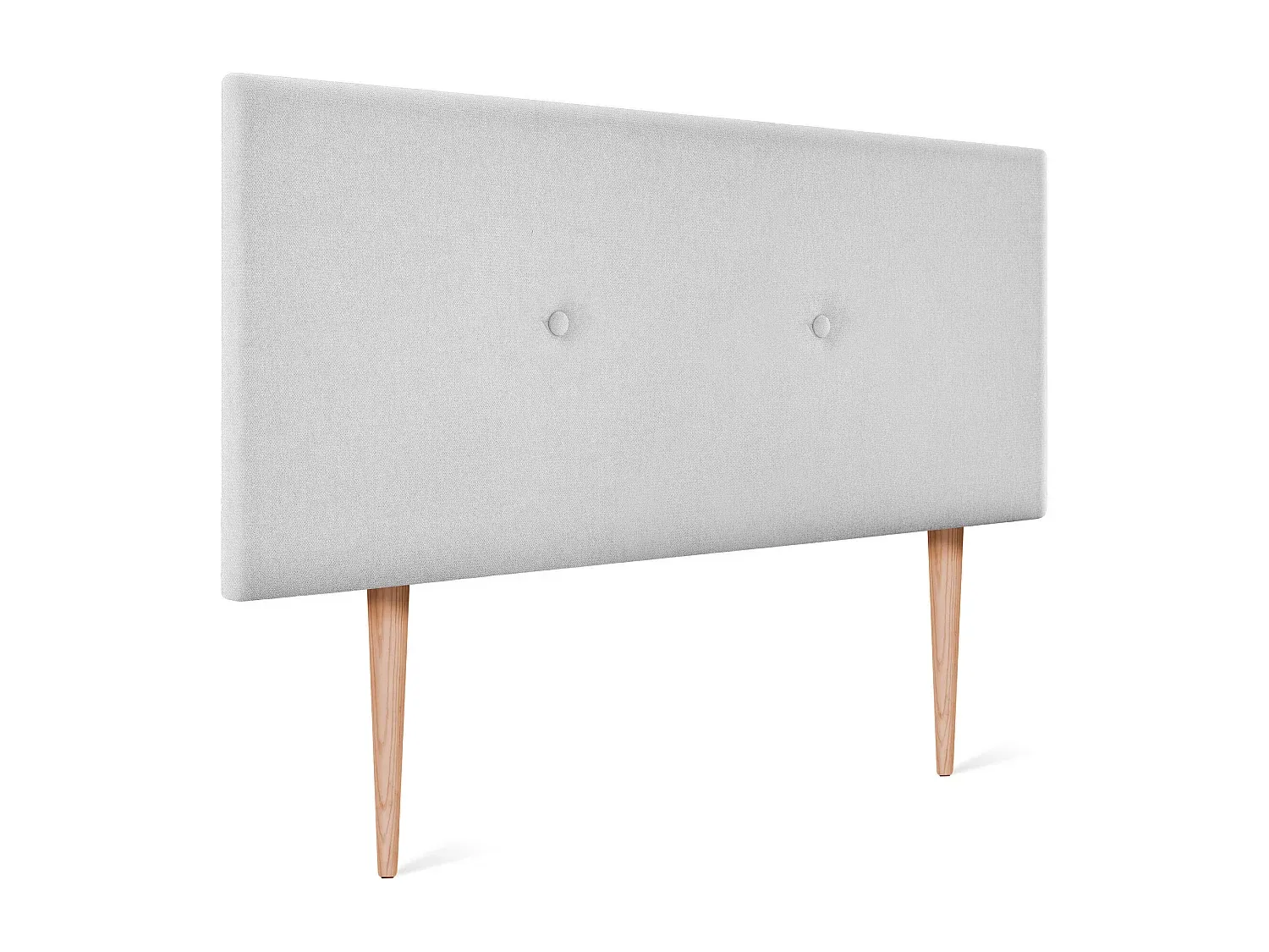 Gepolstertes Kopfteil mit Knöpfen 110x105cm in Perlgrau-Basneoion