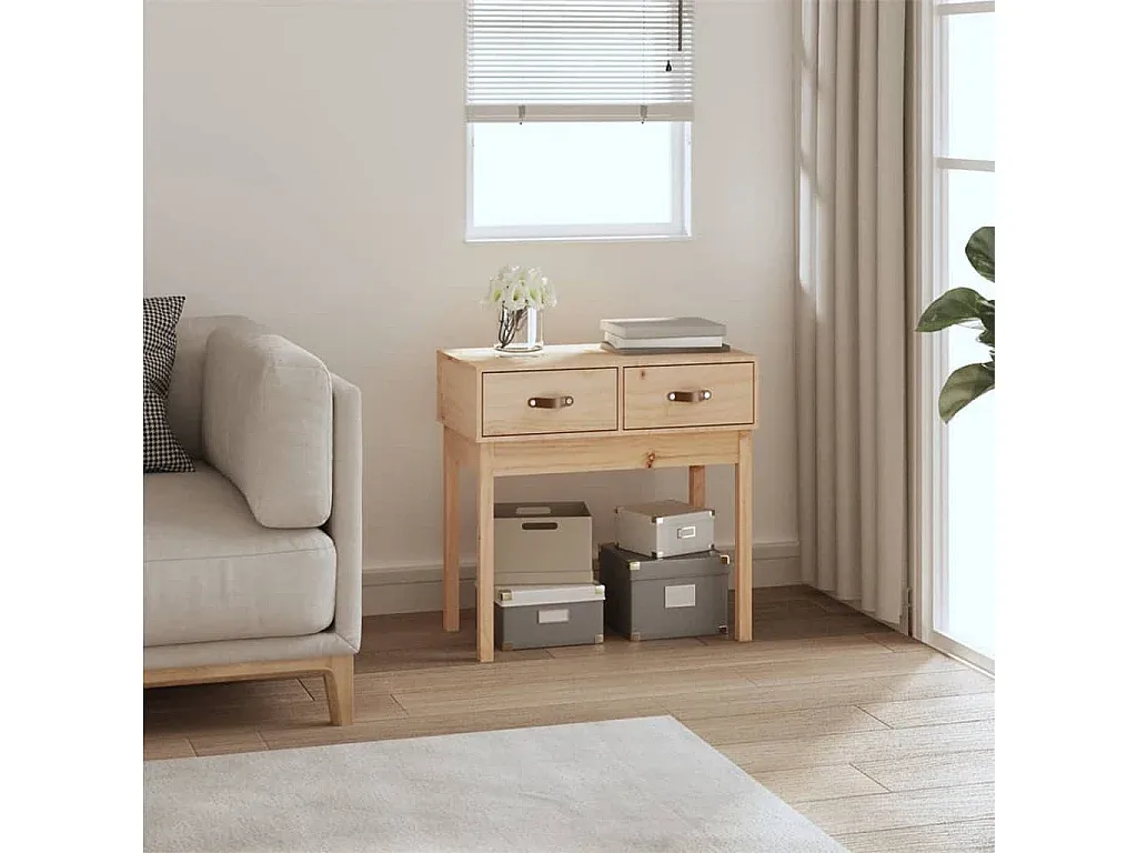 Moderner Konsolentisch aus Kiefernholz-Basneoion