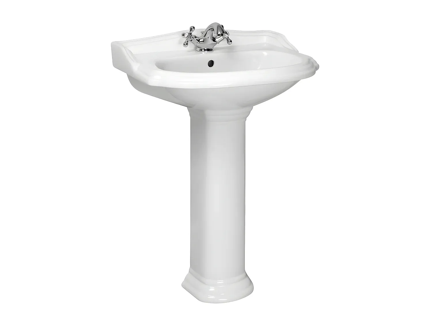 Elegantes Keramik-Standwaschbecken 58 cm-Basneoion