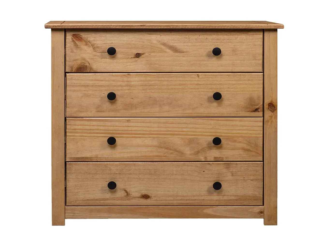 Elegantes Sideboard aus Kiefernholz, 80x40x73 cm-Basneoion