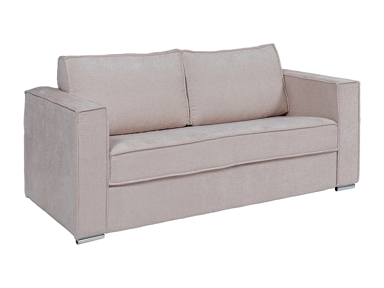 3-Sitzer Schlafsofa mit Matratze und Liegefläche 140 cm - Taupe-Basneoion