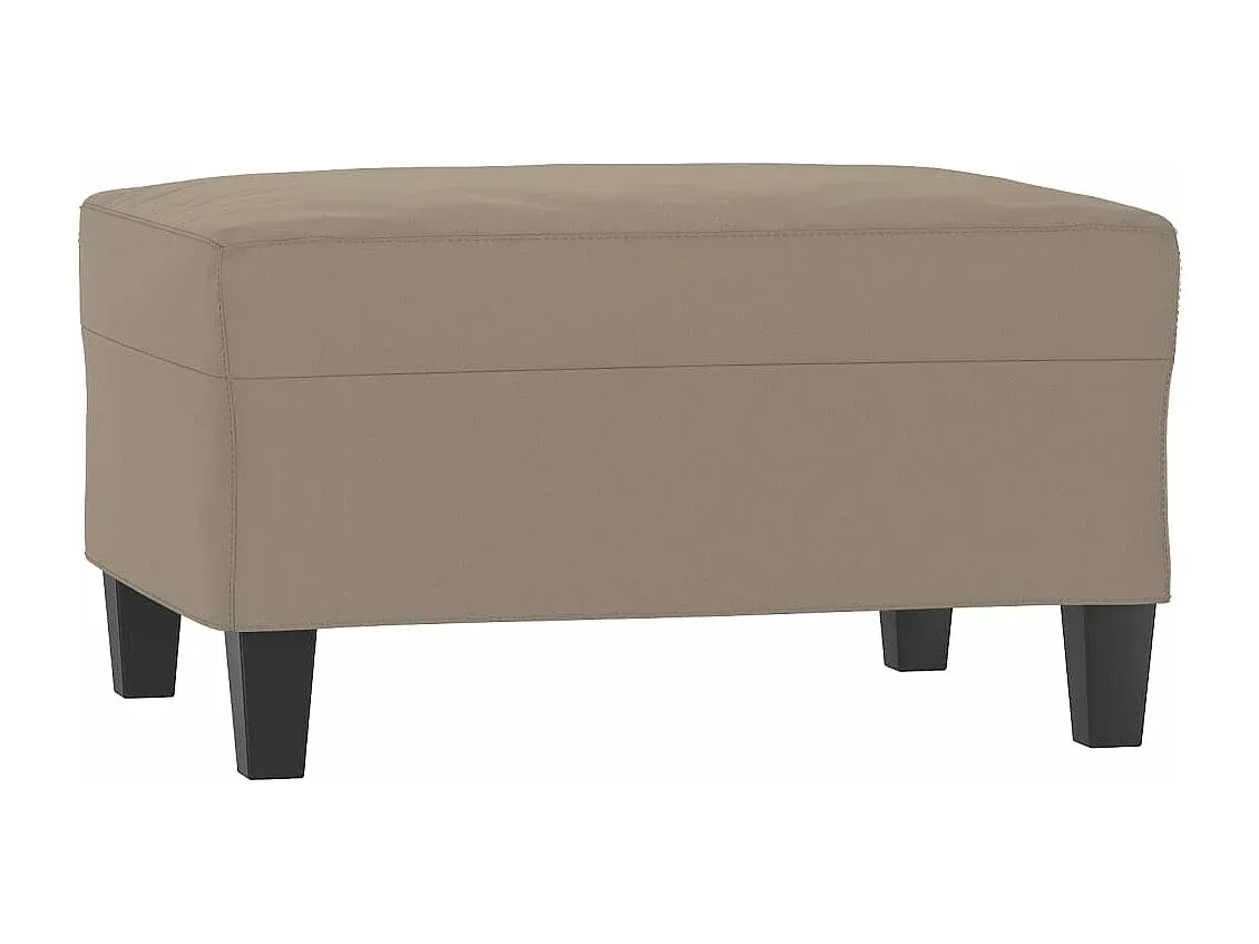 Bequemer Mikrofaser-Fußhocker in Taupe-Basneoion