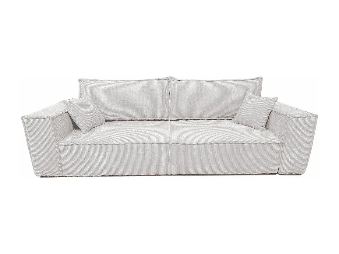 Bequeme Schlafcouch mit großer Liegefläche, Beige-Basneoion