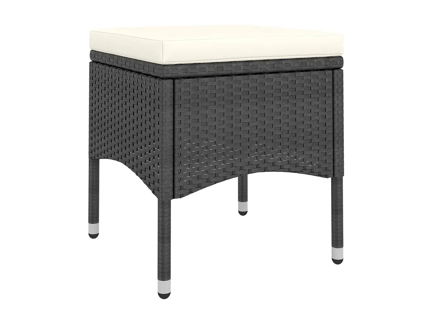 Moderne Garten-Essgruppe aus Rattan und Glas-Basneoion