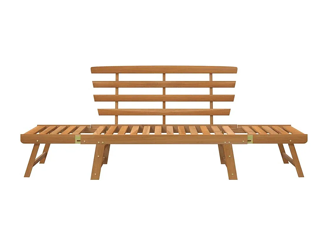 Verstellbare Gartenbank aus Akazienholz 190 cm-Basneoion