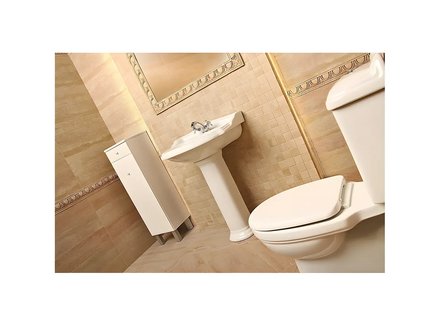 Elegantes Keramik-Standwaschbecken 58 cm-Basneoion