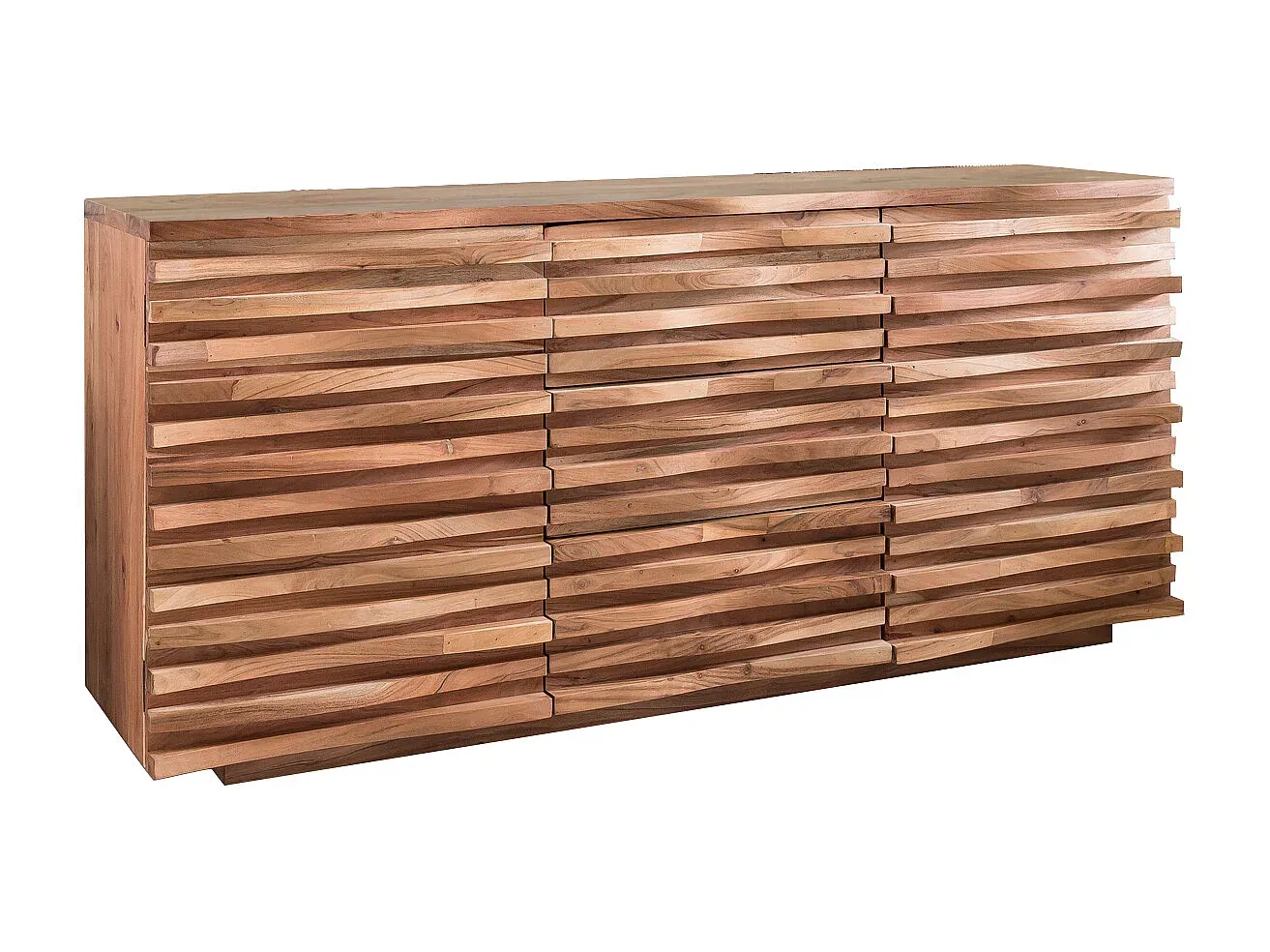 Massivholz Anrichte im Landhausstil mit Baumkante-Basneoion