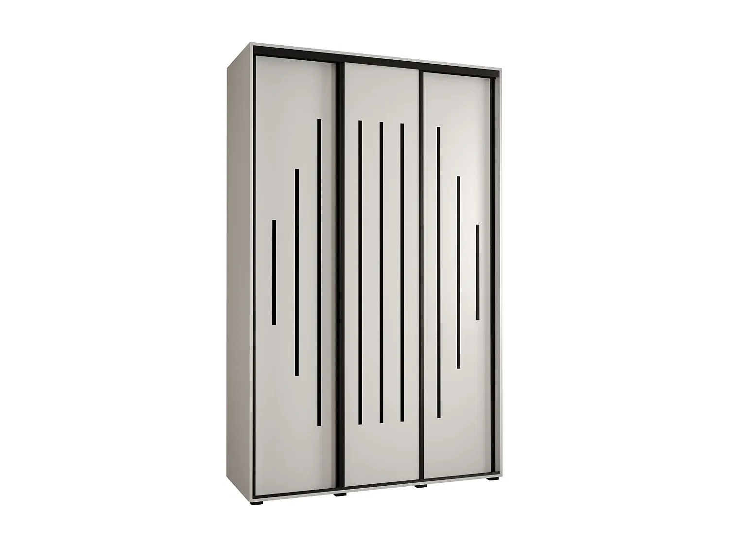 Großer Schwebetürenschrank mit drei Türen-Basneoion