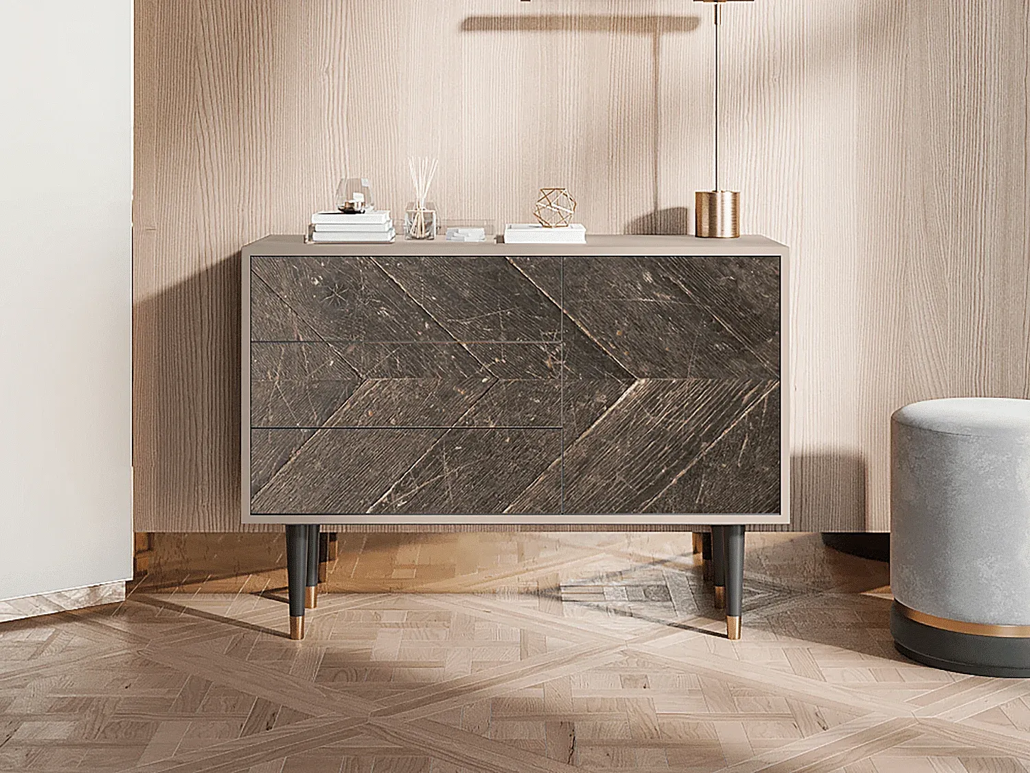 Vielseitiges Sideboard mit Stauraum-Basneoion