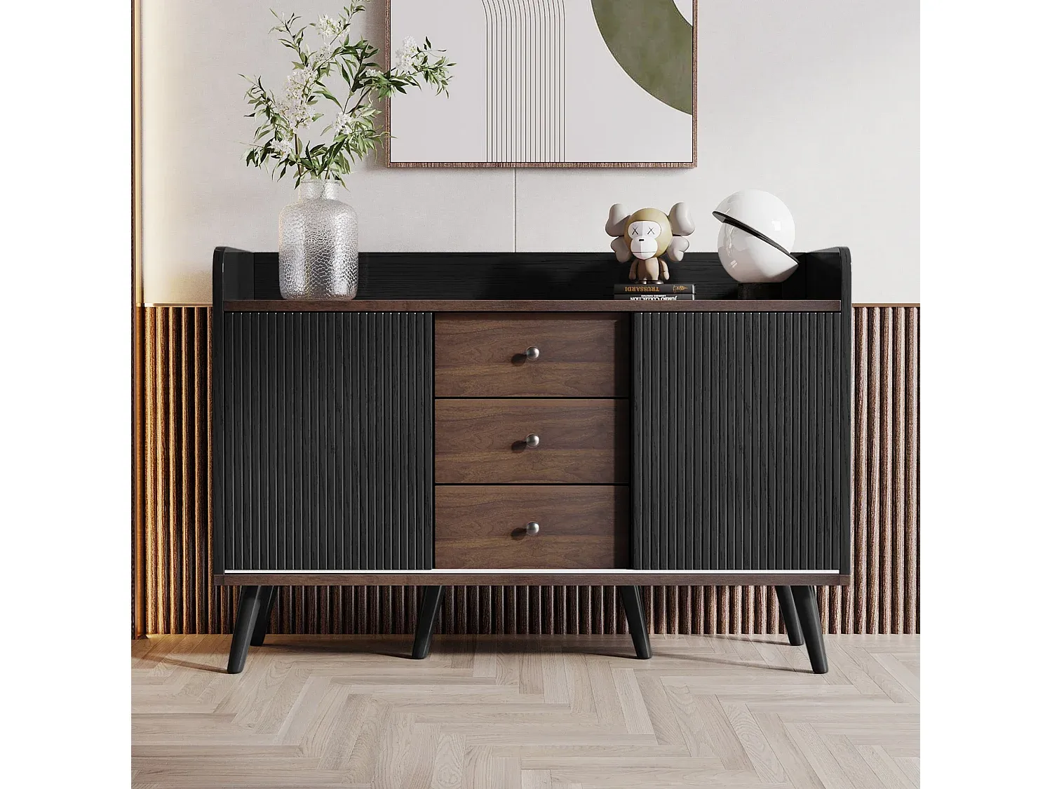 Elegantes Sideboard mit Stauraumoptionen-Basneoion