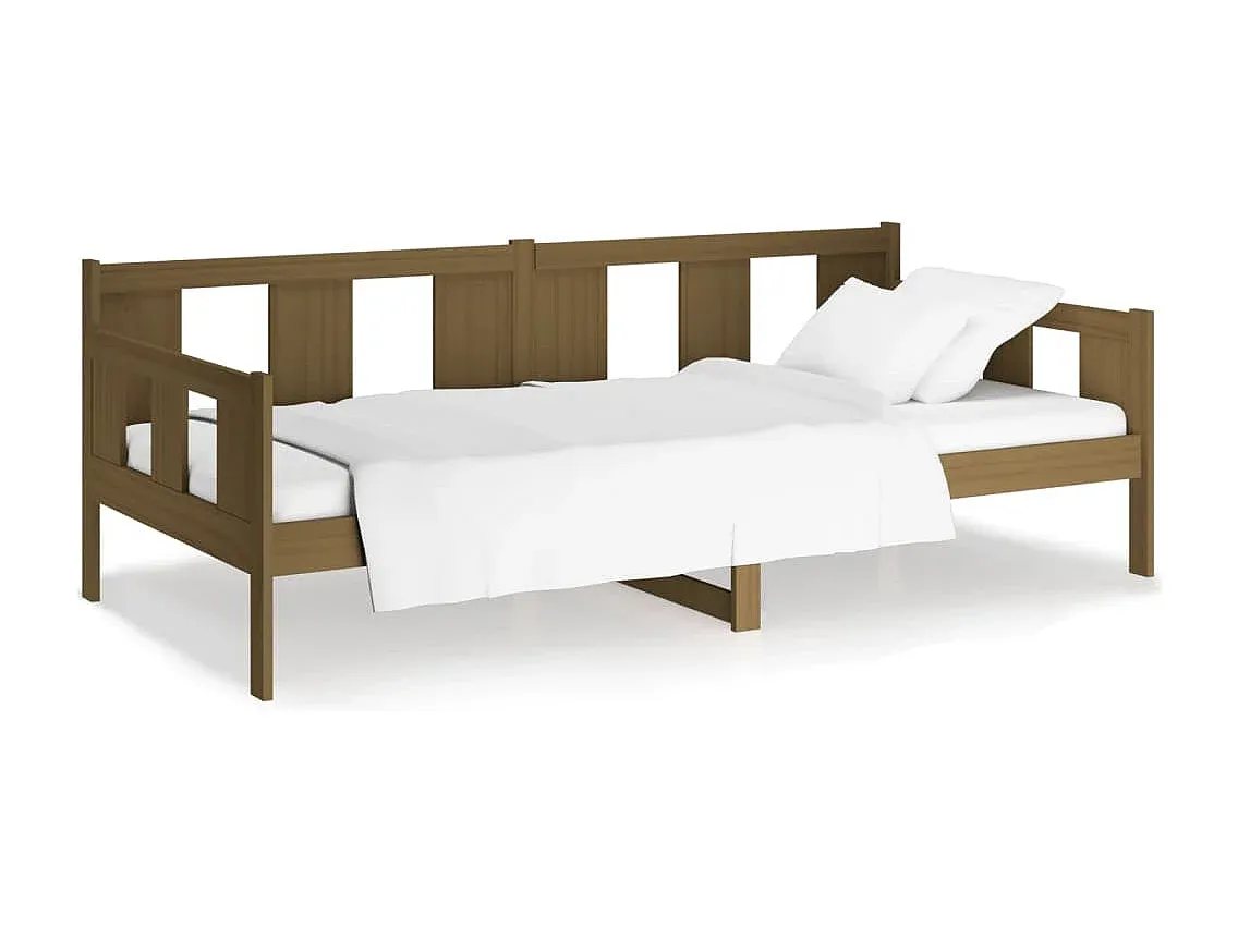 Holztagesbett 90x200 cm Honigbraun-Basneoion