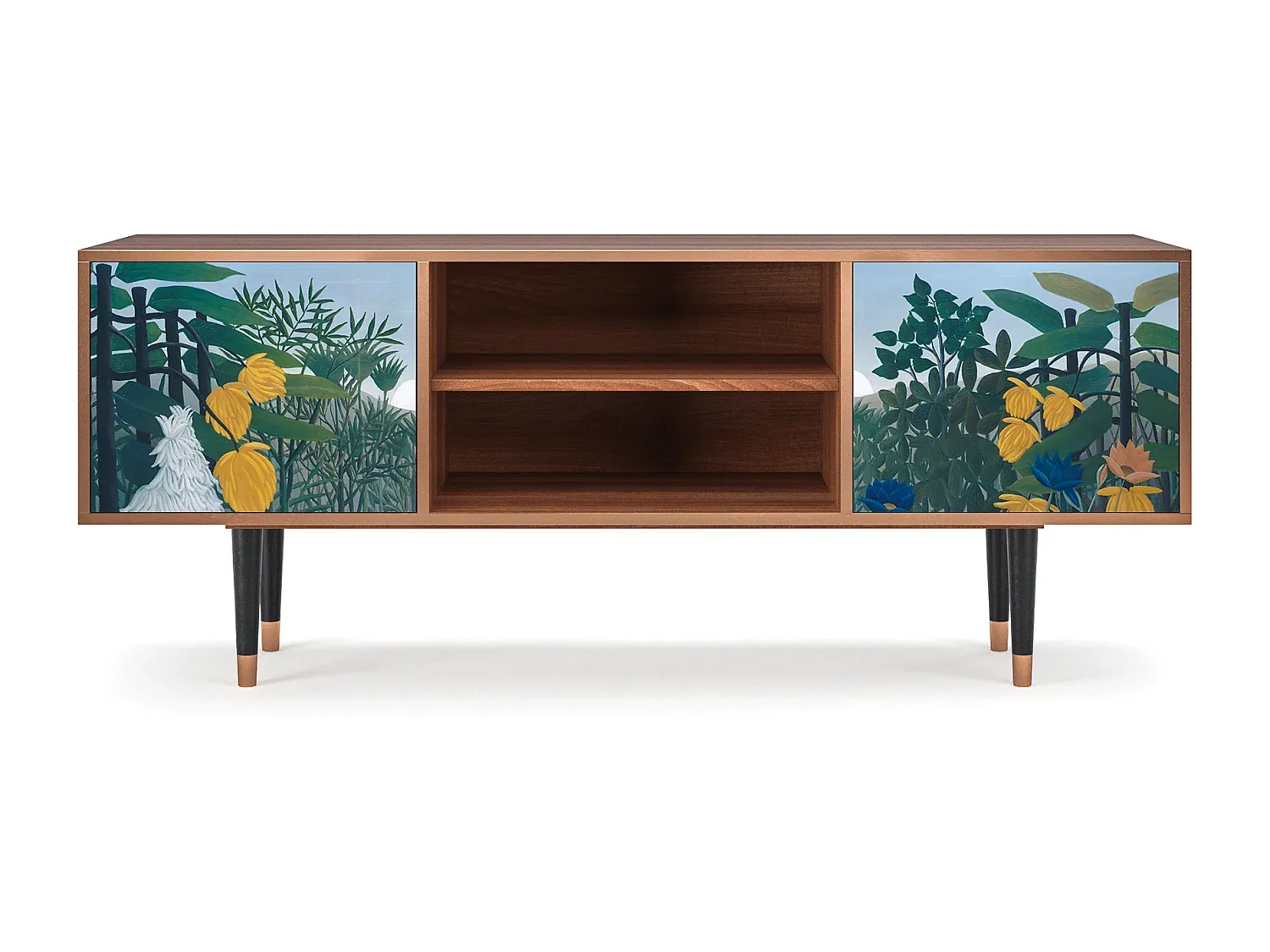 TV-Schrank - Walnuss-Holz - 170x69x48 cm - Modernes Design-Basneoion