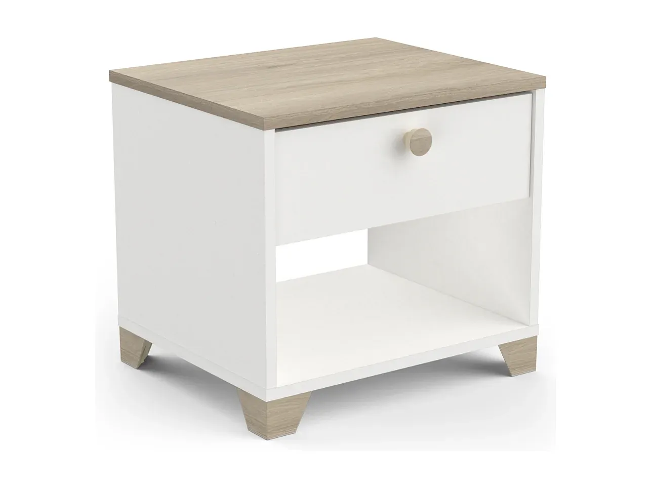 Nachttisch mit Schublade, 43 cm-Basneoion